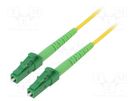 Fiber patch cord; OS2; LC/APC,both sides; 2m; LSZH; yellow LOGILINK