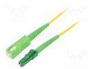 Fiber patch cord; OS2; LC/APC,SC/APC; 5m; Optical fiber: 9/125um LOGILINK
