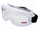 Safety goggles; Lens: transparent; Protection class: B LAHTI PRO