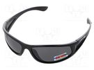 Safety spectacles; Lens: polarised,gray; Resistance to: UV rays LAHTI PRO