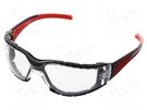 Safety spectacles; Lens: transparent; Resistance to: UV rays LAHTI PRO