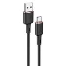 Acefast USB cable - USB Type C 1.2m, 3A black (C2-04 black), Acefast