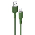 Acefast USB cable - USB Type C 1.2m, 3A green (C2-04 oliver green), Acefast