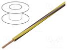 Wire; H05V-K,LgY; stranded; Cu; 0.35mm2; PVC; yellow-brown; 200m BQ CABLE