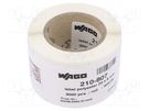 Label; 8mm; 20mm; white; self-adhesive; -40÷150°C WAGO