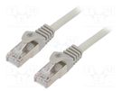 Patch cord; F/UTP; 6; stranded; CCA; LSZH; grey; 3m; 26AWG GEMBIRD