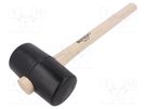 Hammer; 350mm; 527g; 65mm; round; rubber; wood; Shore hardness: 90 STAHLWILLE
