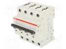 Circuit breaker; 230/400VAC; Inom: 32A; Poles: 4; Charact: C; 6kA ABB