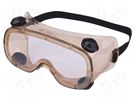 Safety goggles; Lens: transparent; Classes: 1; RUIZ 1; vented DELTA PLUS