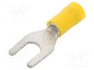 Tip: fork; M6; Ø: 6.4mm; 4÷6mm2; crimped; for cable; insulated BM GROUP