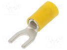 Tip: fork; M5; Ø: 5.3mm; 4÷6mm2; crimped; for cable; insulated BM GROUP