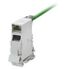 Feed-through plug-in connector RJ45, IP20, Connection 1: RJ45, Connection 2: IDC, EIA/TIA T568 A, AWG 26...AWG 22 Weidmuller