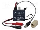 Tone generator; BNC,RJ11,RJ45; 58x51x32mm; Equipment: test leads TEMPO