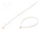 Cable tie; L: 200mm; W: 4.8mm; polyamide; 230N; white; Ømax: 49.5mm BM GROUP