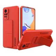 Wozinsky Kickstand Case Silicone Stand Cover for Xiaomi Redmi Note 11 Pro red, Wozinsky