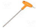 Wrench; hex key; HEX 4mm; stainless steel; Kind of handle: T BETA