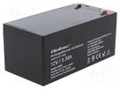 Re-battery: acid-lead; 12V; 3.3Ah; AGM; maintenance-free QOLTEC