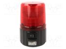 Signaller: lighting; blinking light; red; PFH-BT; IP55; Ø101x160mm PATLITE