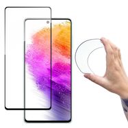Wozinsky Full Cover Flexi Nano glass film tempered glass with a frame for Samsung Galaxy A73 transparent, Wozinsky