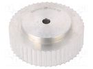Belt pulley; AT5; W: 16mm; whell width: 27mm; Ø: 75.15mm; aluminium OPTIBELT