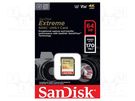 Memory card; Extreme; SDXC; R: 170MB/s; W: 80MB/s; UHS I U3 V30 SANDISK