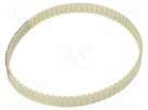 Timing belt; AT5; W: 10mm; H: 2.7mm; Lw: 375mm; Tooth height: 1.2mm OPTIBELT