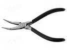 Pliers; curved,half-rounded nose,elongated; ESD; 145mm BERNSTEIN