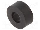 Spacer sleeve; cylindrical; polyamide; L: 3mm; Øout: 7mm; black DREMEC