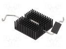 Heatsink: extruded; grilled; BGA,FPGA; black; L: 27mm; W: 27mm BOYD CORP