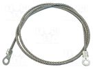 Ground/earth cable; ring terminal,both sides; Len: 3.05m MUELLER ELECTRIC