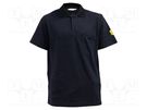 Polo shirt; ESD; XL; cotton,polyester,conductive fibers ANTISTAT