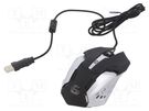Optical mouse; black,mix colours; USB A; wired; 1.5m GEMBIRD