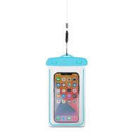 PVC waterproof phone case with lanyard - blue, Hurtel