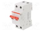 Switch-disconnector; Poles: 2; for DIN rail mounting; 63A; 415VAC ABB
