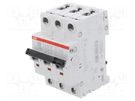Circuit breaker; 230/400VAC; Inom: 80A; Poles: 3; Charact: B; 6kA ABB