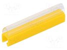 Markers; Marking: empty; 3÷4mm; PVC; yellow; -30÷60°C; push-in PARTEX
