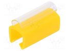 Markers; Marking: empty; 5÷6.2mm; PVC; yellow; -30÷60°C; push-in PARTEX