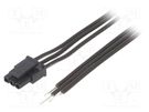 Cable; Micro-Fit 3.0; cables,female; PIN: 3; 0.6m; 4A; TLYp; 0.35mm2 ESPE
