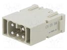 Connector: HDC; module; male; MIXO; PIN: 5; with contacts; 16A; 400V ILME