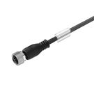 Sensor-actuator Cable (assembled), One end without connector, M12, Number of poles: 4, Cable length: 5 m, Female socket, straight Weidmuller