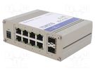 Switch Ethernet; unmanaged; Number of ports: 10; 7÷57VDC; IP20 TELTONIKA