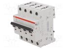 Circuit breaker; 230/400VAC; Inom: 50A; Poles: 4; Charact: C; 6kA ABB
