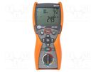 Meter: appliance meter; LCD; VAC: 0÷500V; Interface: Bluetooth SONEL