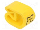 Markers; Marking: PE; 8÷16mm; PVC; yellow; -30÷60°C; leaded; PA-3 PARTEX