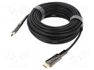 Cable; HDCP 2.2,HDMI 2.0,optical; PVC; 15m; black VCOM