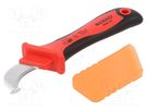 Knife; for electricians; semicircular; Tool length: 200mm; 1kVAC ERKO