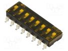 Switch: DIP-SWITCH; Poles number: 8; OFF-ON; 0.025A/24VDC; Pos: 2 ECE