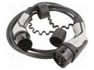 Cable: eMobility; 1x0.5mm2,5x1.5mm2; 480V; 16.63kW; IP44; 4m; 20A PHOENIX CONTACT