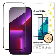 Wozinsky super durable Full Glue tempered glass full screen with frame Case Friendly iPhone 14 Pro black, Wozinsky