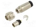 Connector: M9; plug; male; Plating: gold-plated; 125V; IP67; PIN: 4 BINDER